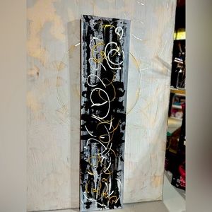 ORIGINAL  NEW! 42x10 Acrylic hand painted by Doka Art. “